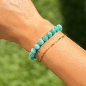 Natural Amazonite Tranquility Bracelet